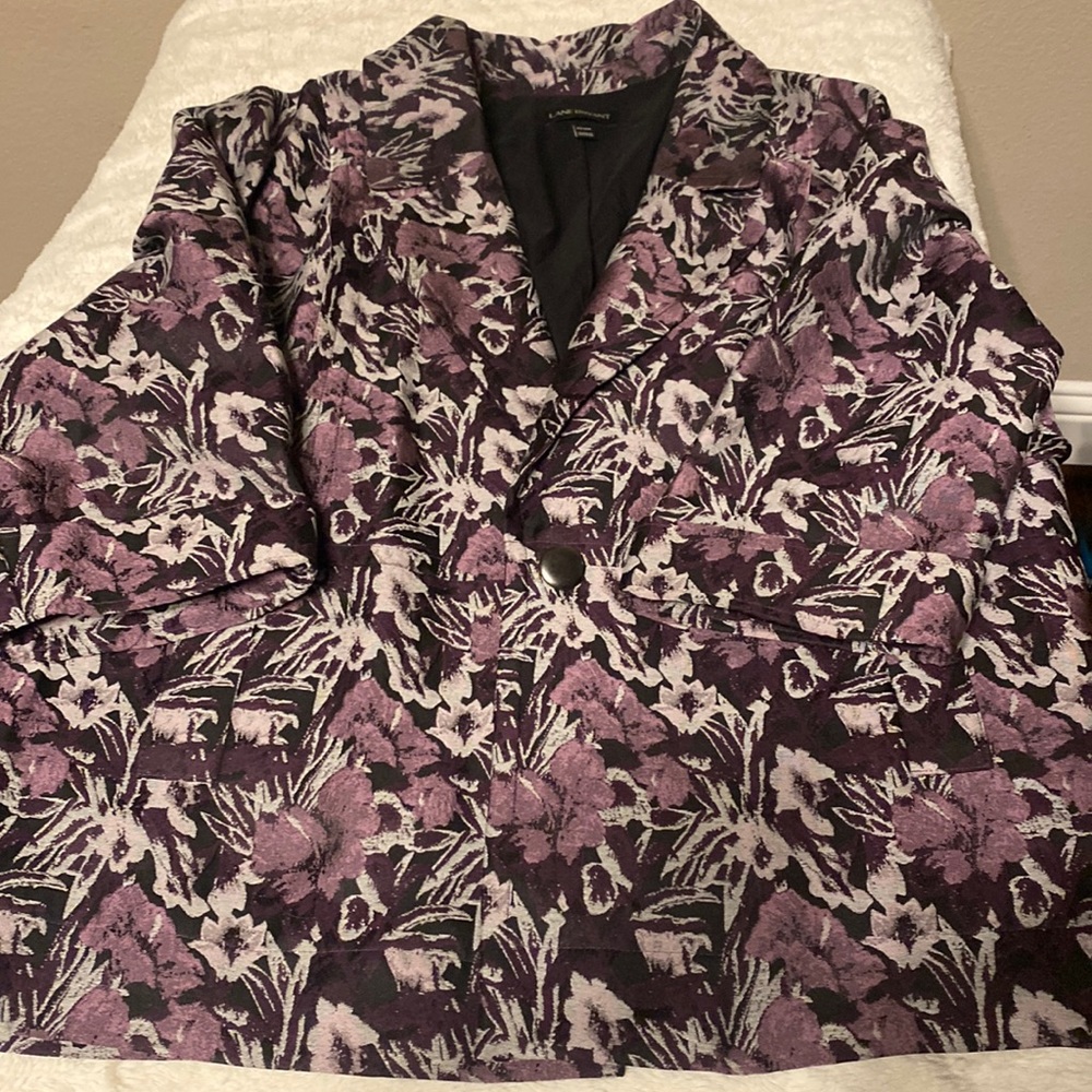 Purple and silver blazer